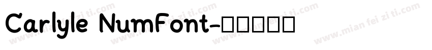 Carlyle NumFont字体转换